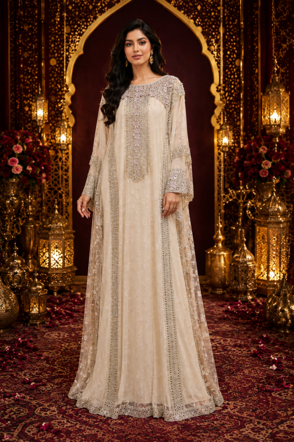 Ivory Pearl Majesty Kaftan