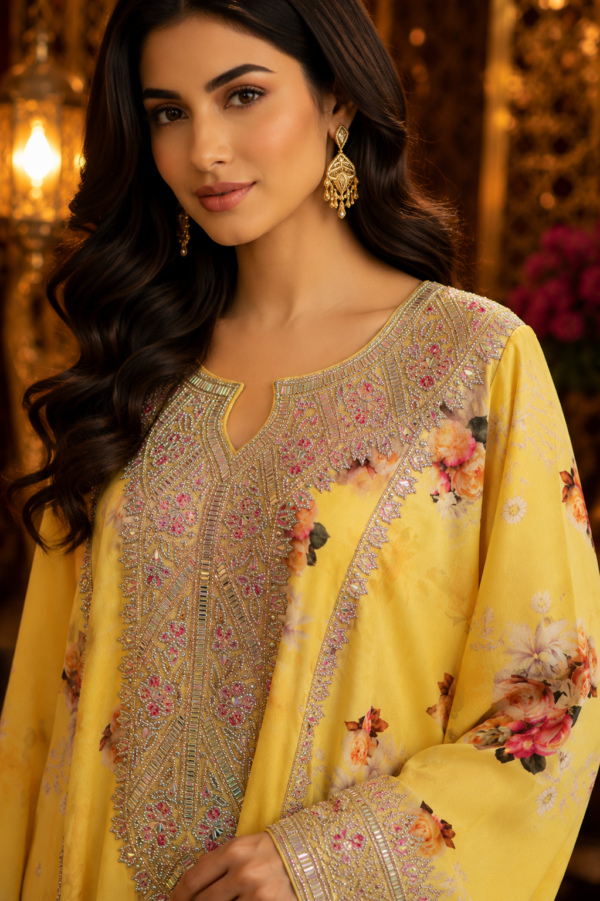 Golden Blossom Kaftan