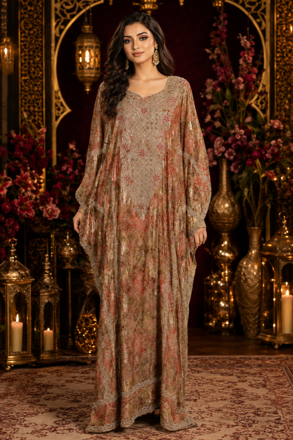 Golden Rose Couture Kaftan