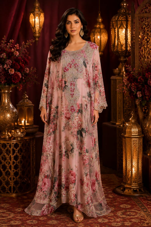 Blush Garden Couture Kaftan