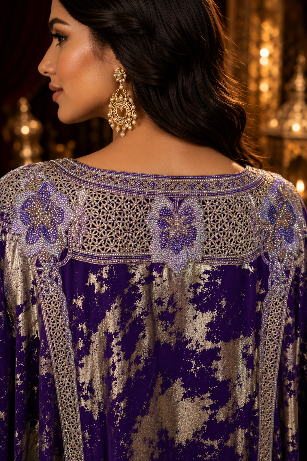 Royal Amethyst Couture Kaftan - Image 3