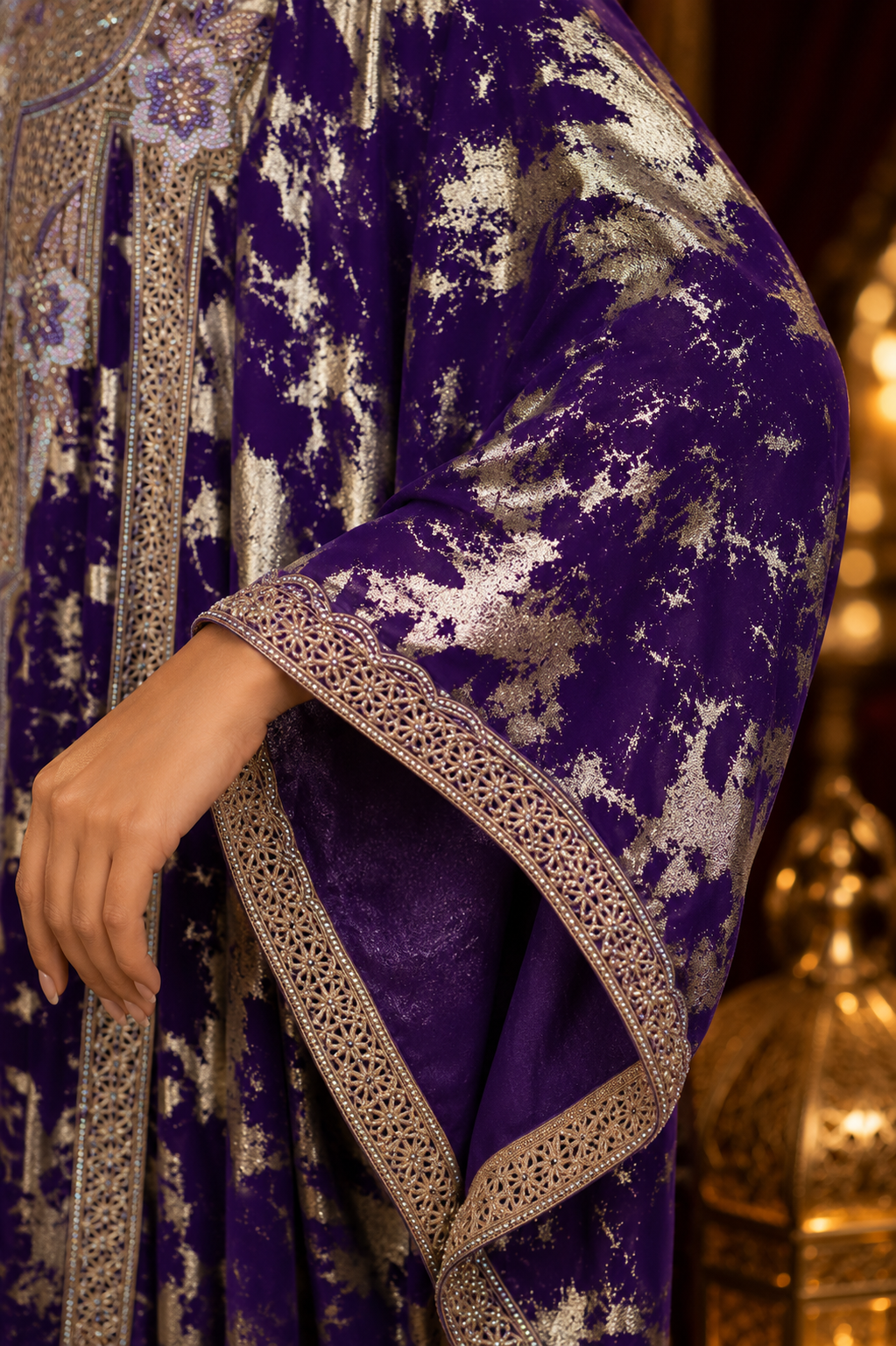 Royal Amethyst Couture Kaftan - Image 4