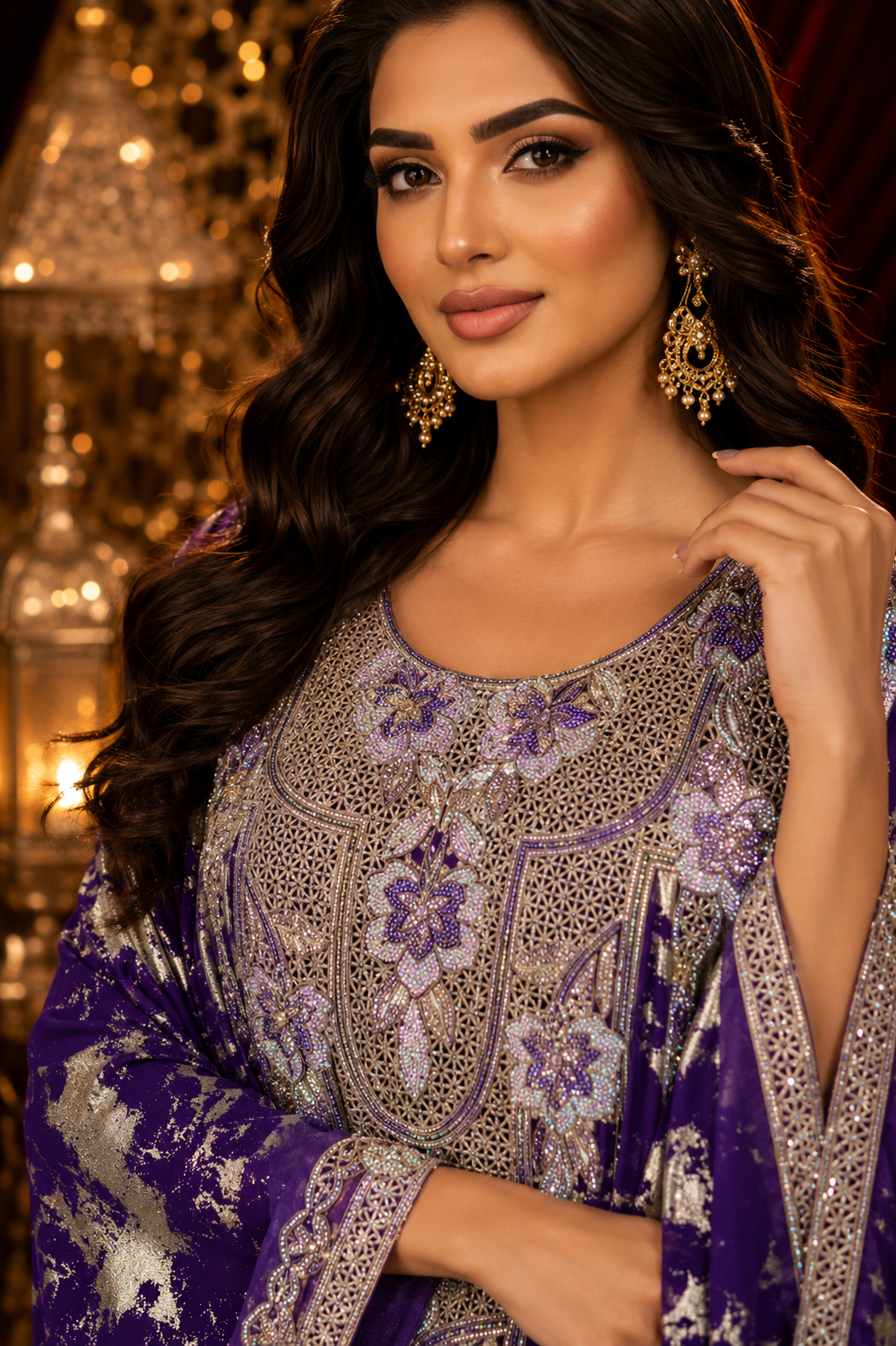 Royal Amethyst Couture Kaftan - Image 2