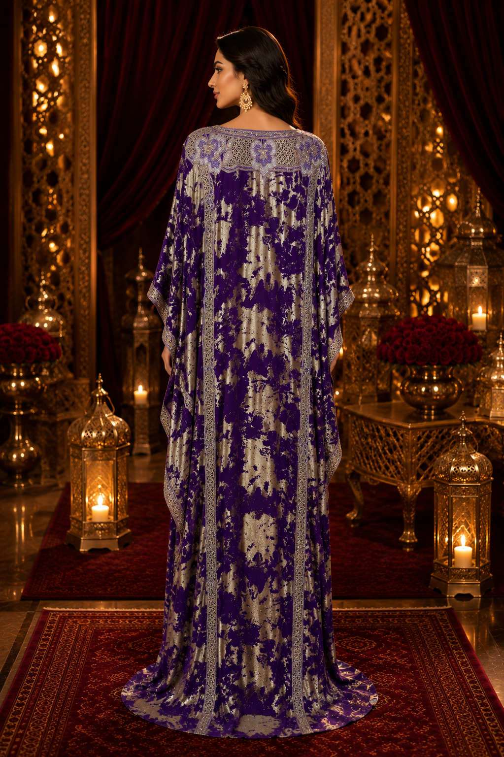 Royal Amethyst Couture Kaftan - Image 5